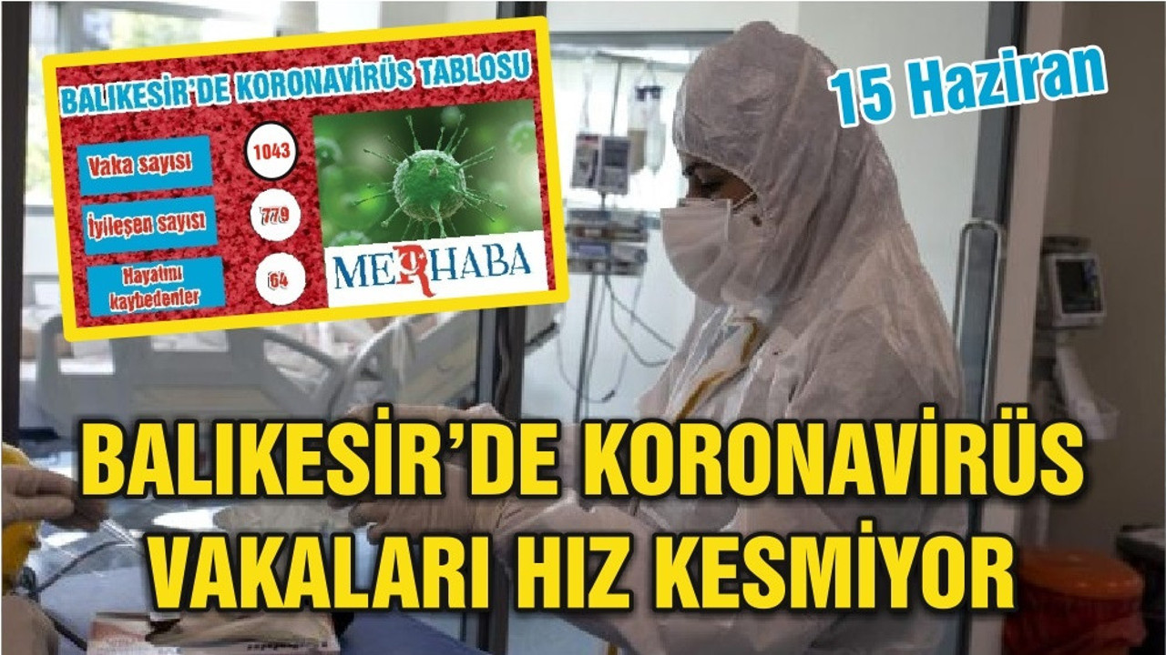 BALIKESİR’DE KORONAVİRÜS VAKA SAYISI YÜKSELİYOR