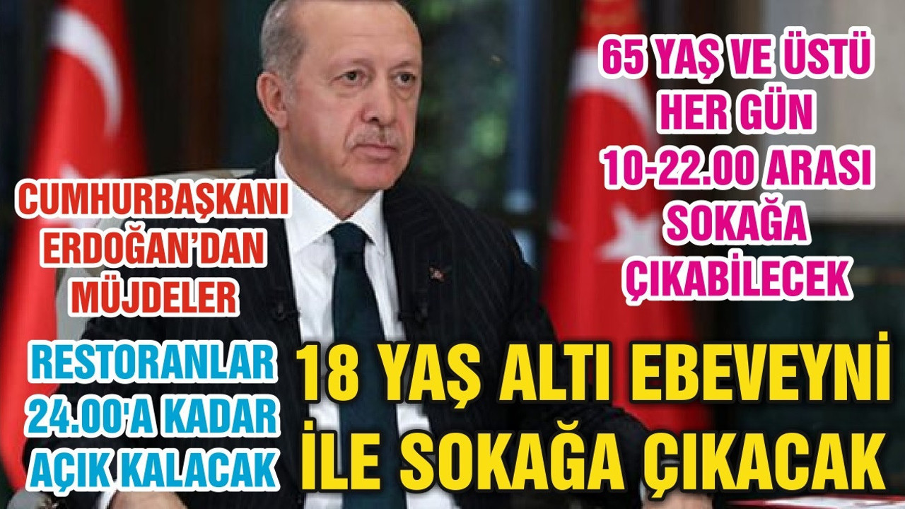 Cumhurbaşkanı Erdoğan'dan müjdeli haberler