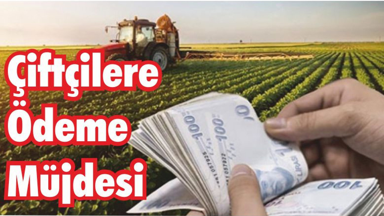 Çiftçilere Ödeme Müjdesi