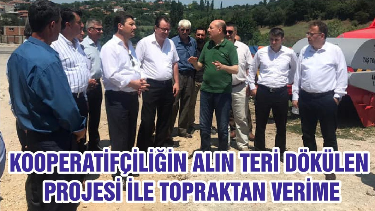 KOOPERATİFÇİLİĞİN ALIN TERİ DÖKÜLEN PROJESİ İLE TOPRAKTAN VERİME