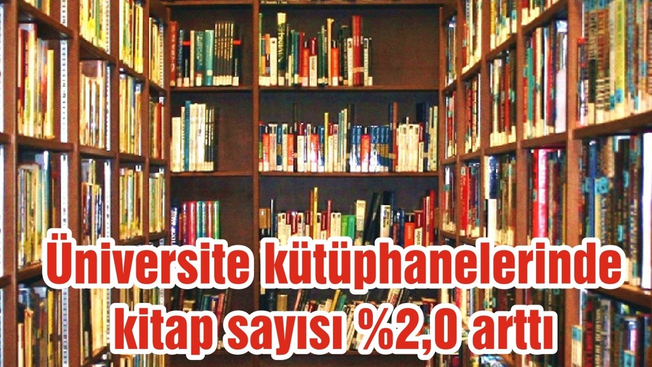 Üniversite kütüphanelerinde kitap sayısı %2,0 arttı