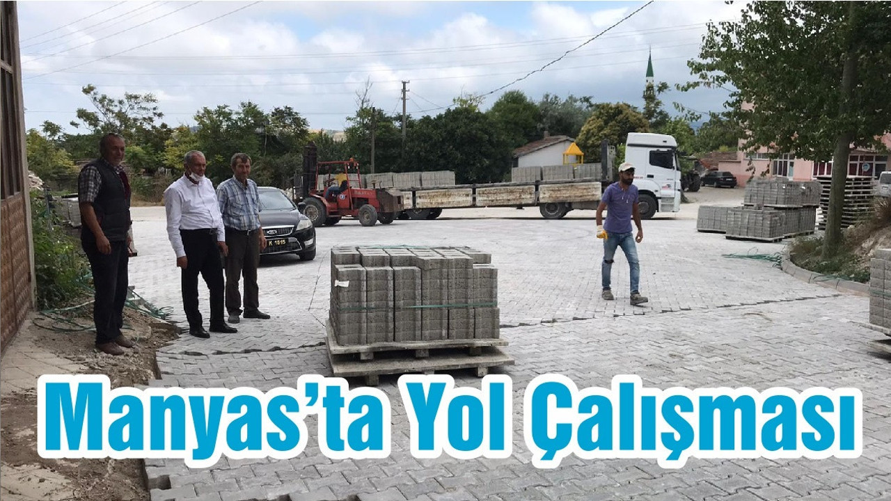 Manyas’ta Yol Çalışması