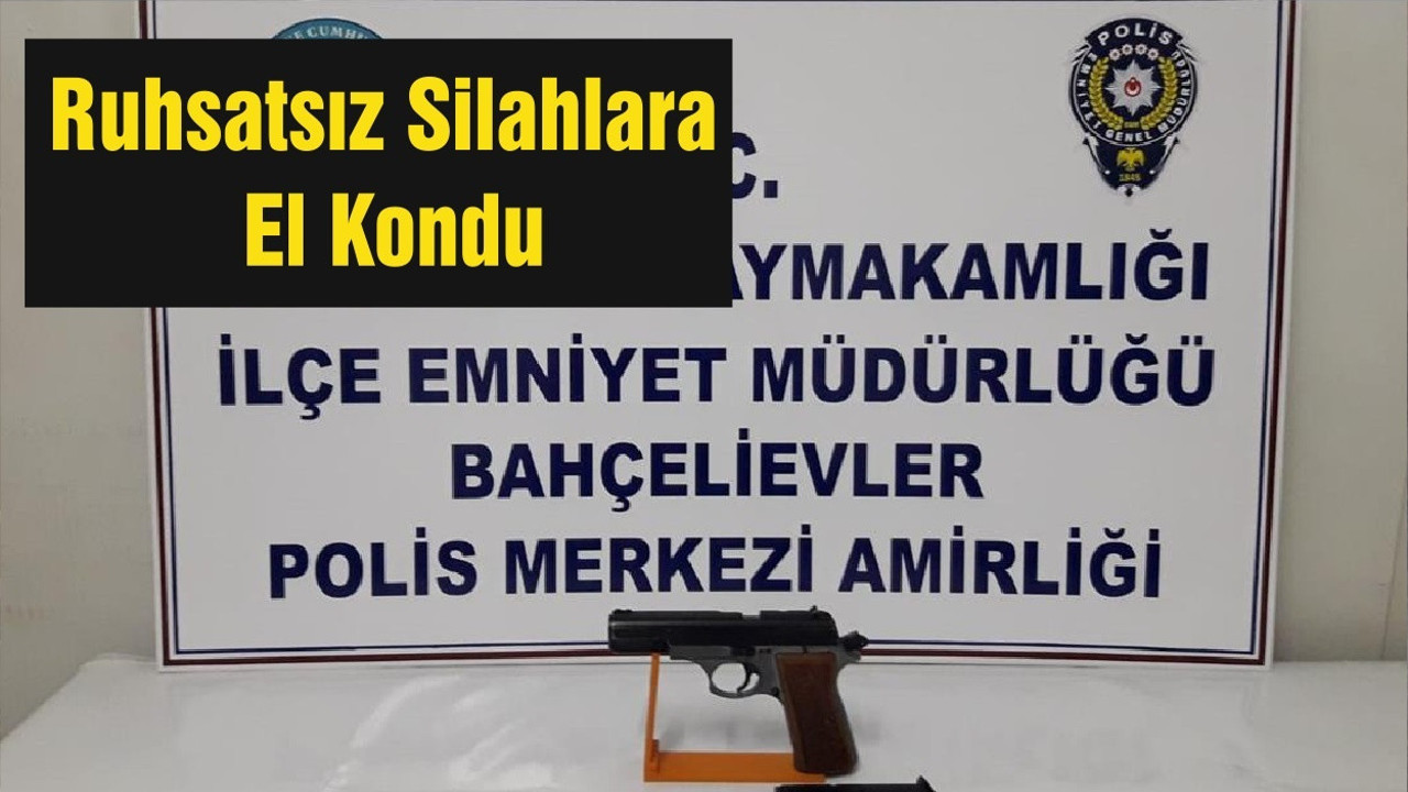 Ruhsatsız Silahlara El Kondu