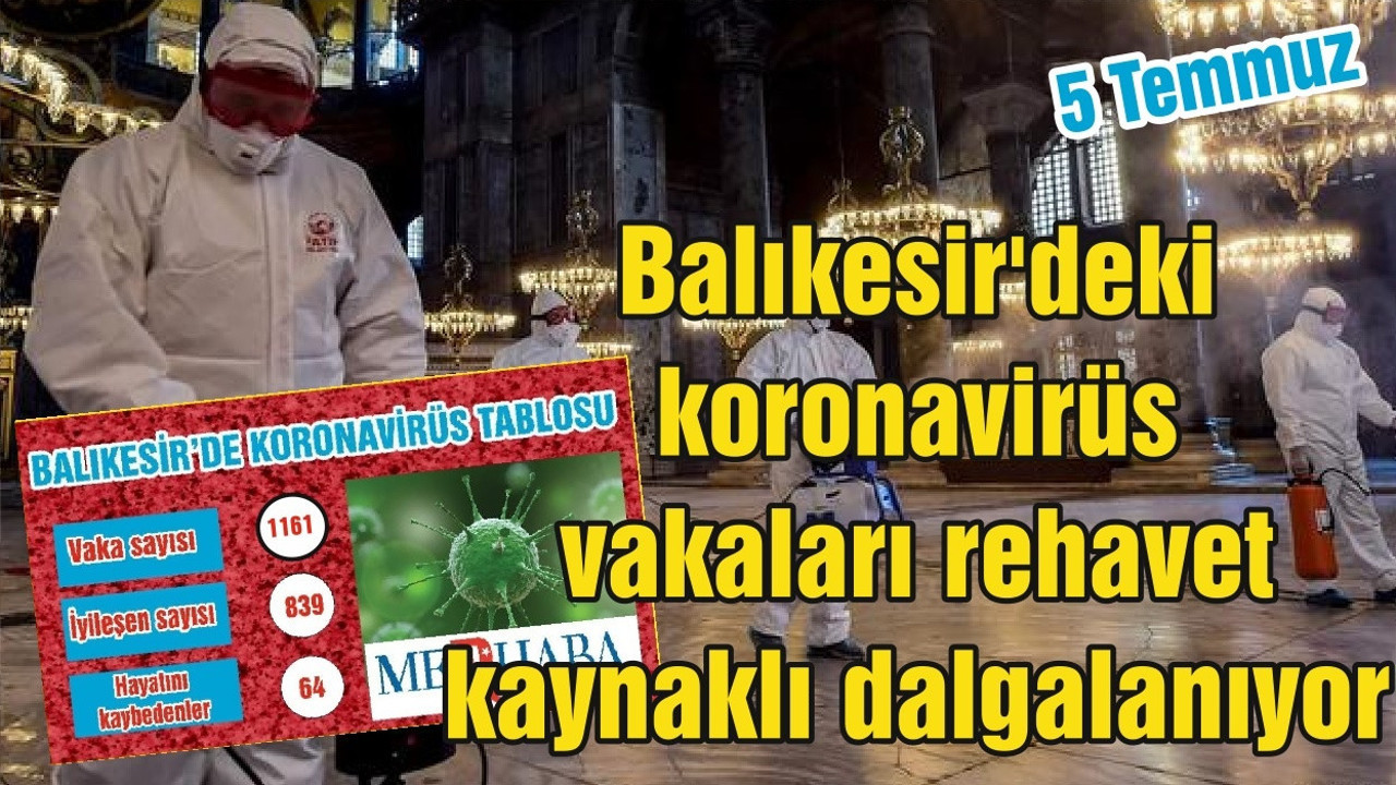 Balıkesir'deki koronavirüs vakalarında rehavet kaynaklı dalgalanmalar yaşanıyor