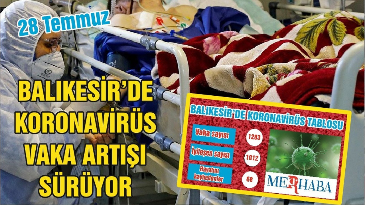 BALIKESİR’DE 26 TEMMUZ KORONAVİRÜS TABLOSU