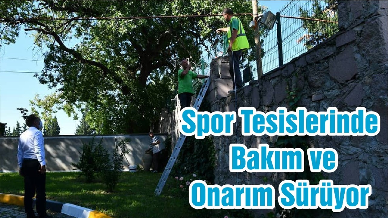 Spor Tesislerinde Bakım ve Onarım Sürüyor
