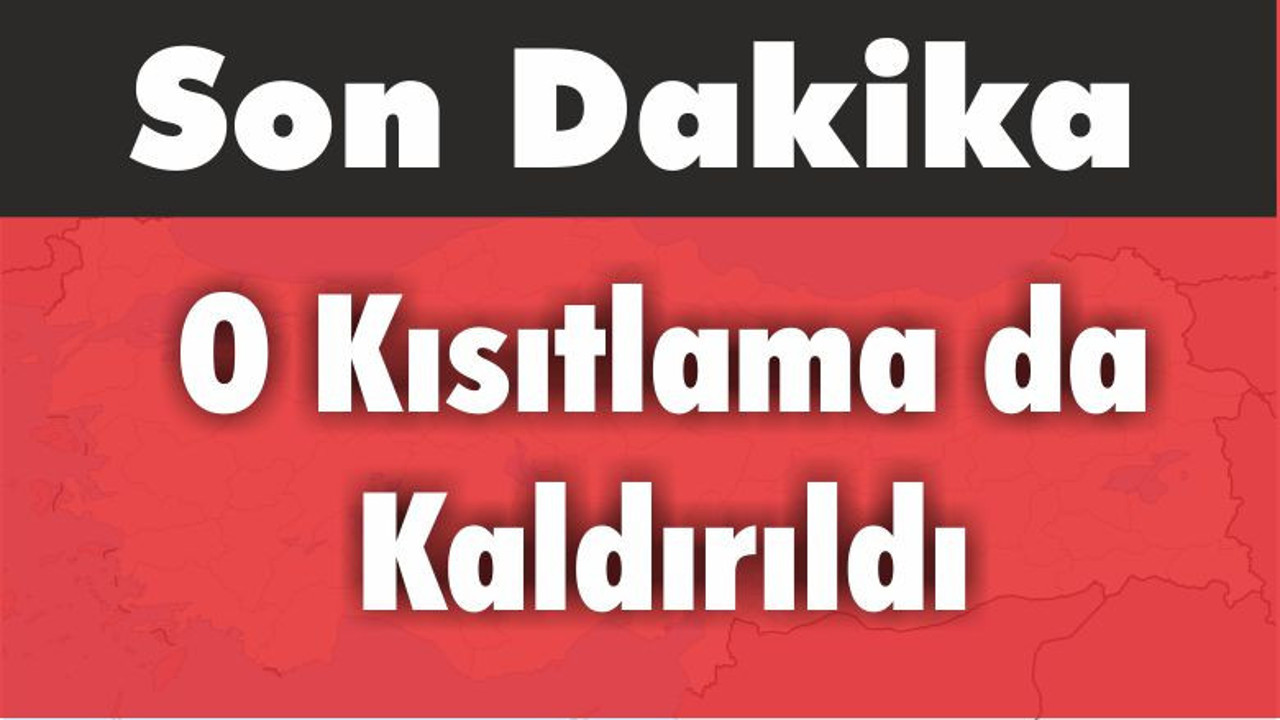 Saat Kısıtlamaları Kaldırıldı