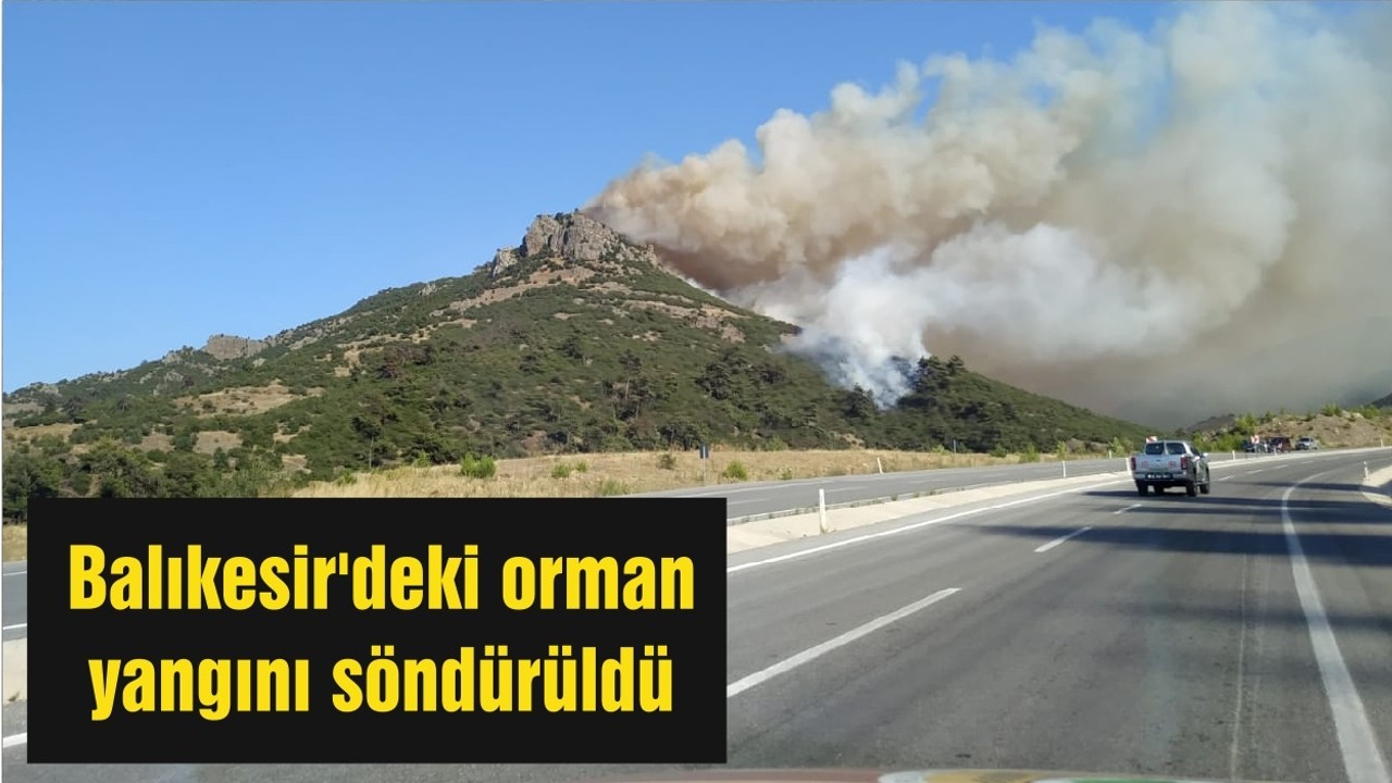 Balıkesir'deki orman yangını söndürüldü