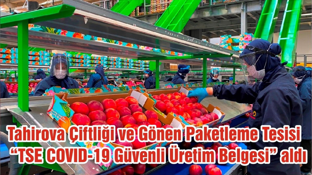 Anadolu Etap’ın Balıkesir Tahirova Çiftliği ve Gönen Paketleme Tesisi, “TSE COVID-19 Güvenli Üretim Belgesi” aldı