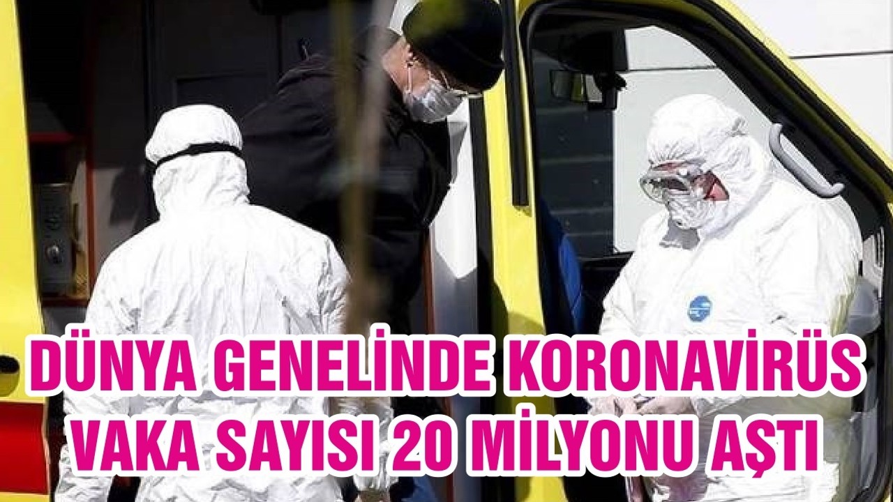 DÜNYA GENELİNDE KORONAVİRÜS VAKA SAYISI 20 MİLYONU AŞTI