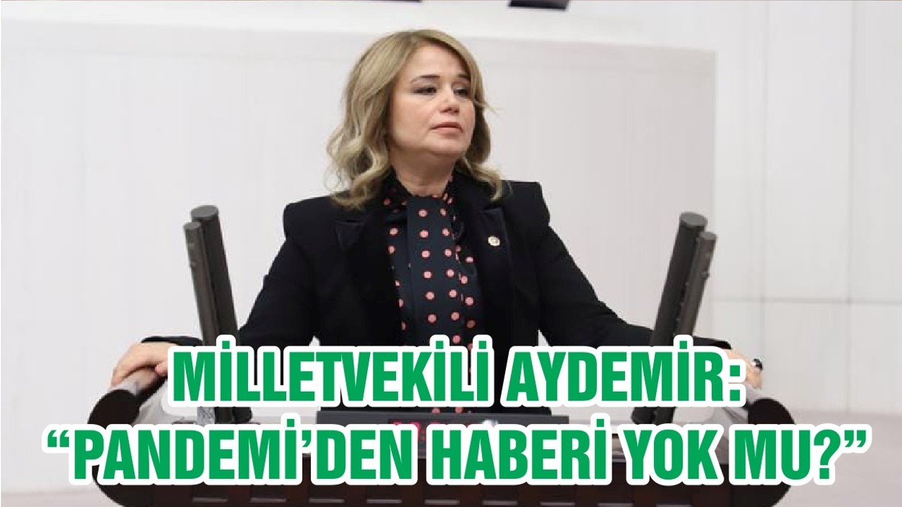 MİLLETVEKİLİ AYDEMİR: “PANDEMİ’DEN HABERİ YOK MU?”