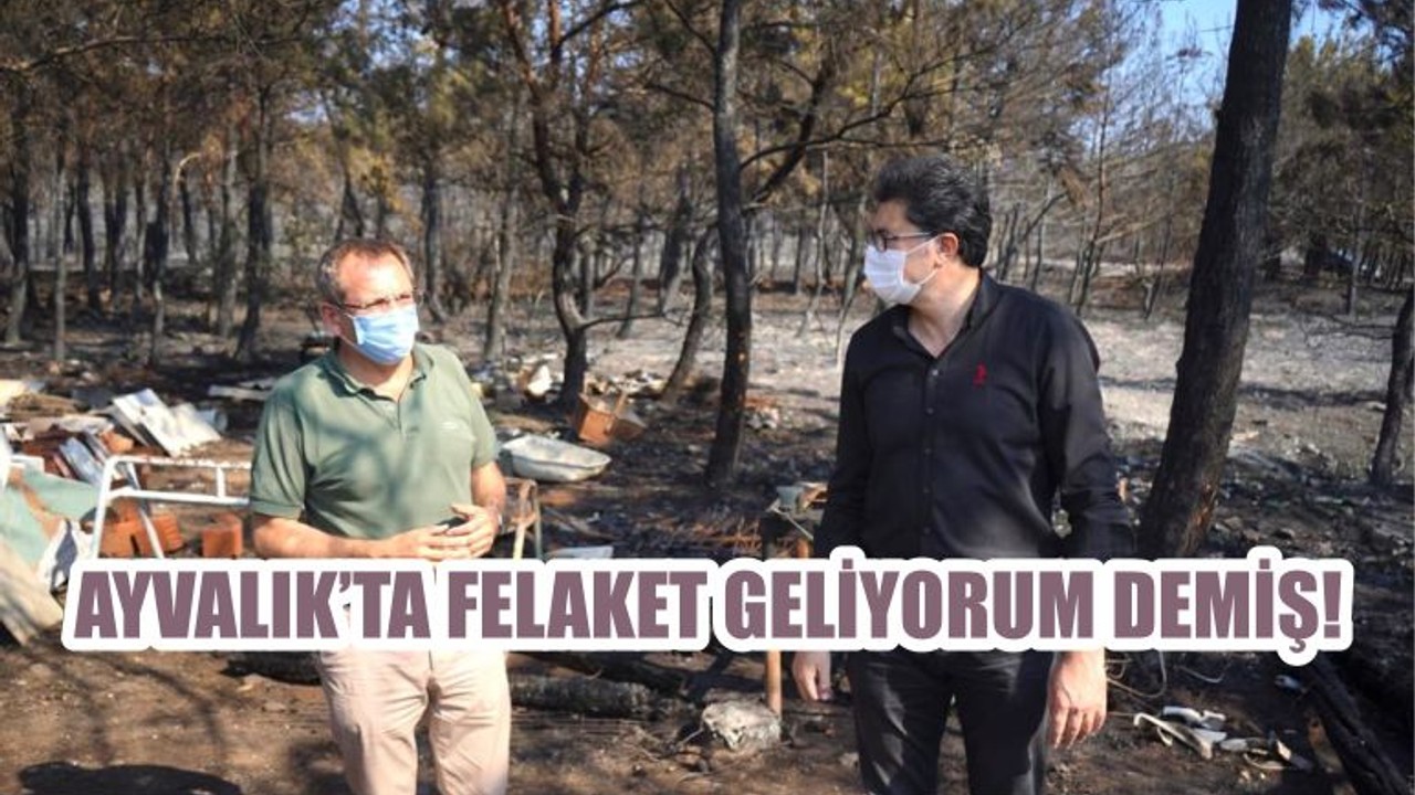 AYVALIK’TA FELAKET GELİYORUM DEMİŞ!