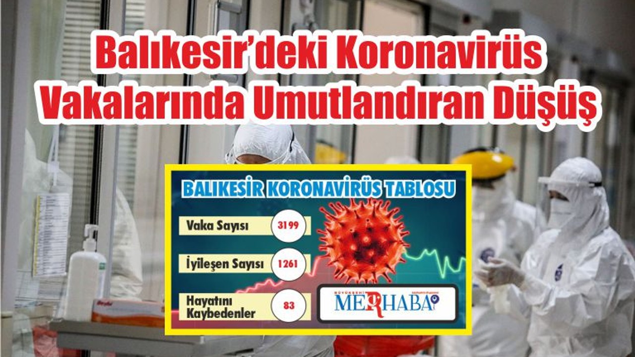 BALIKESİR’DE 18 EYLÜL KORONAVİRÜS TABLOSU