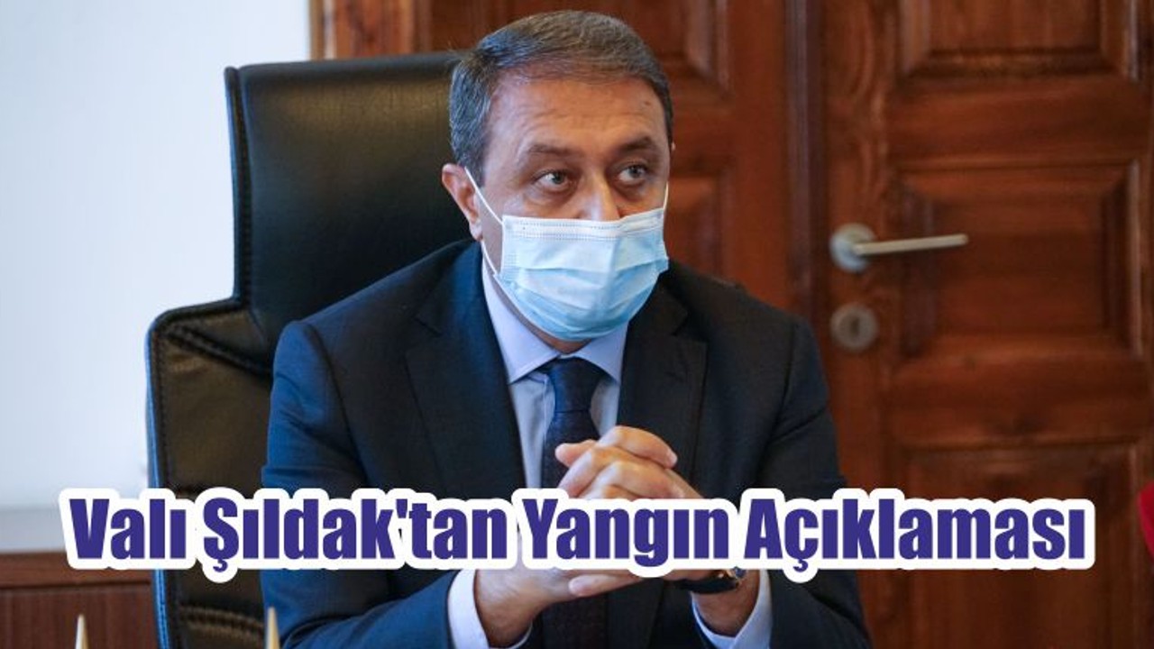 Valı Şıldak'tan Yangın Açıklaması