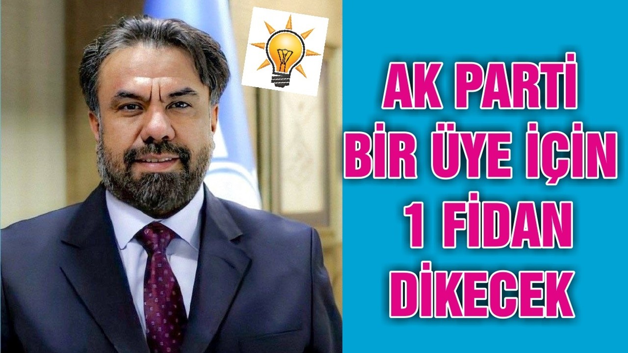 AK PARTİ BİR ÜYE İÇİN 1 FİDAN DİKECEK