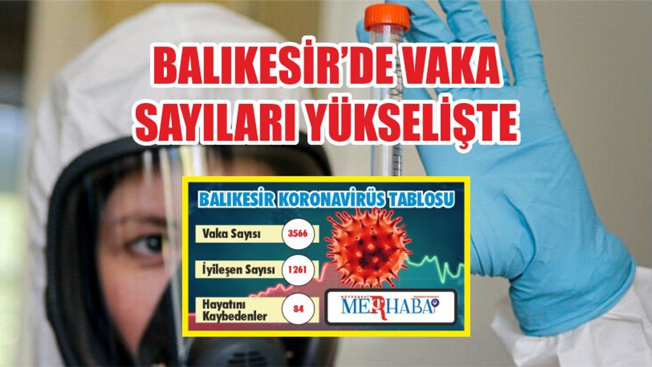 BALIKESİR’DE 30 EYLÜL KORONAVİRÜS TABLOSU