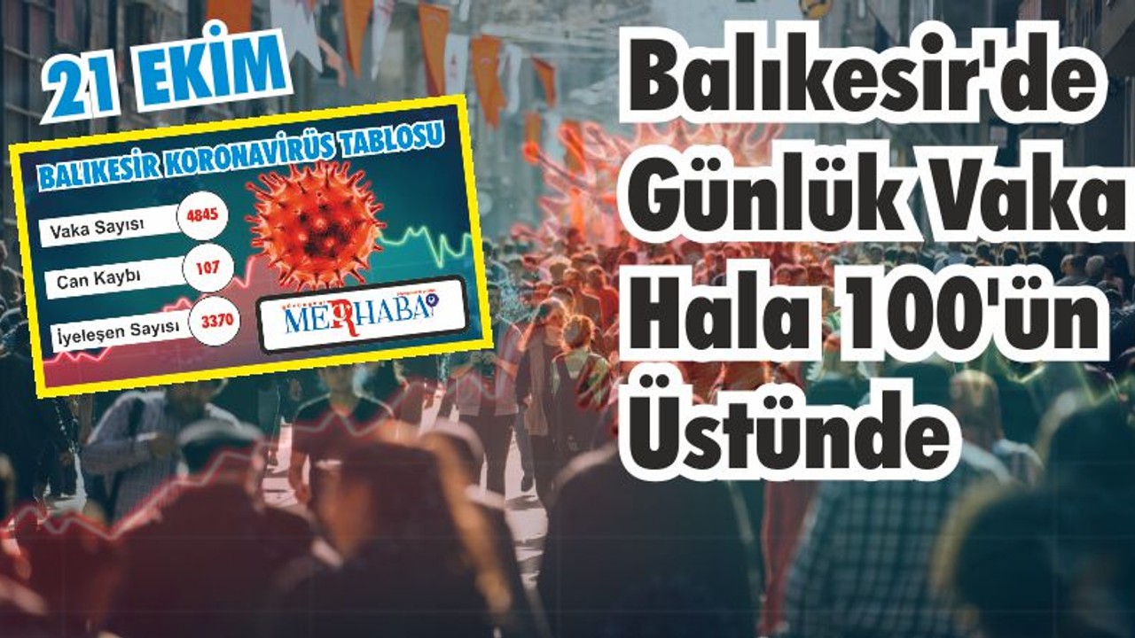 BALIKESİR’DE 21 EKİM KORONAVİRÜS TABLOSU