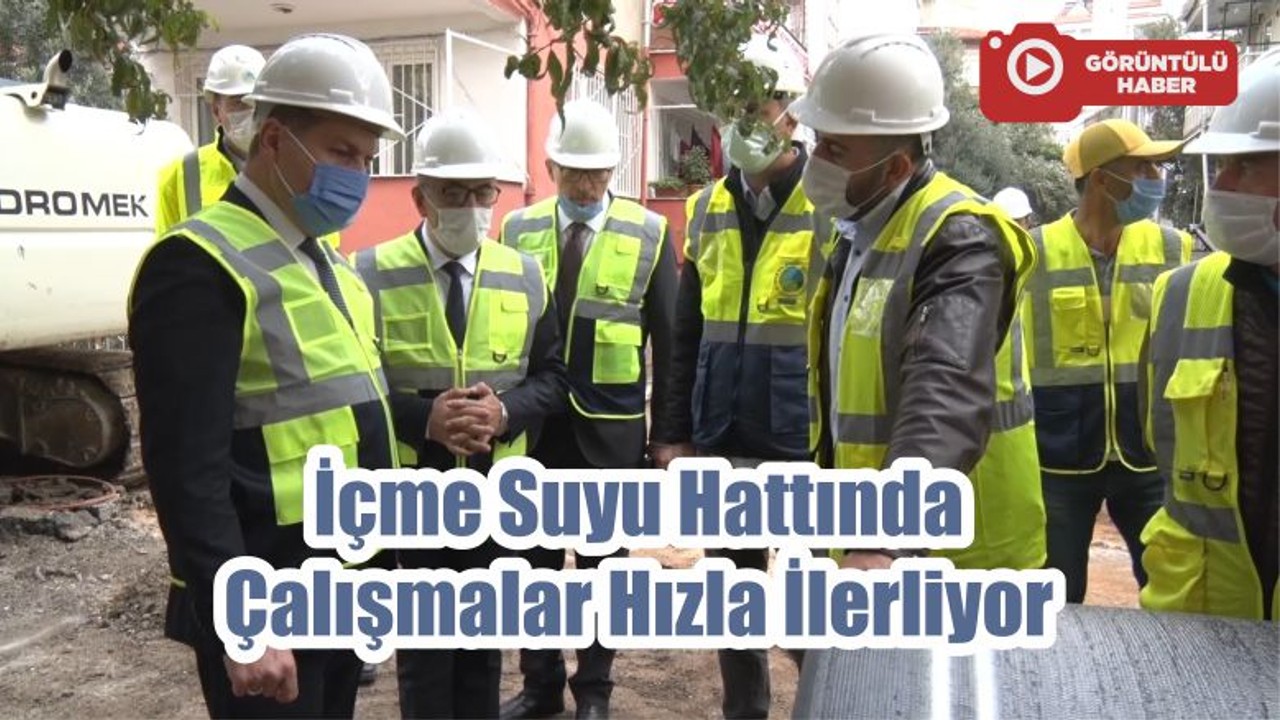 İçme Suyu Hattında Çalışmalar Hızla İlerliyor