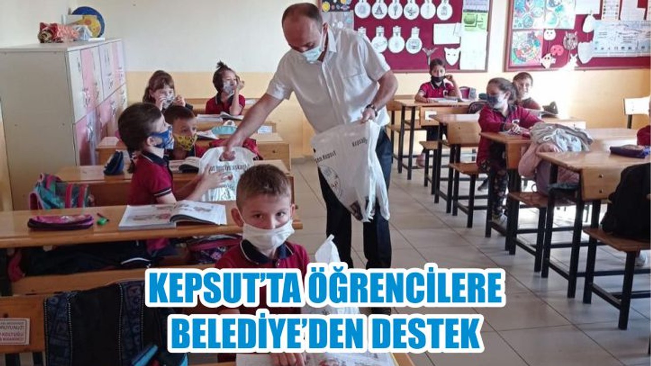 KEPSUT’TA ÖĞRENCİLERE BELEDİYE’DEN DESTEK