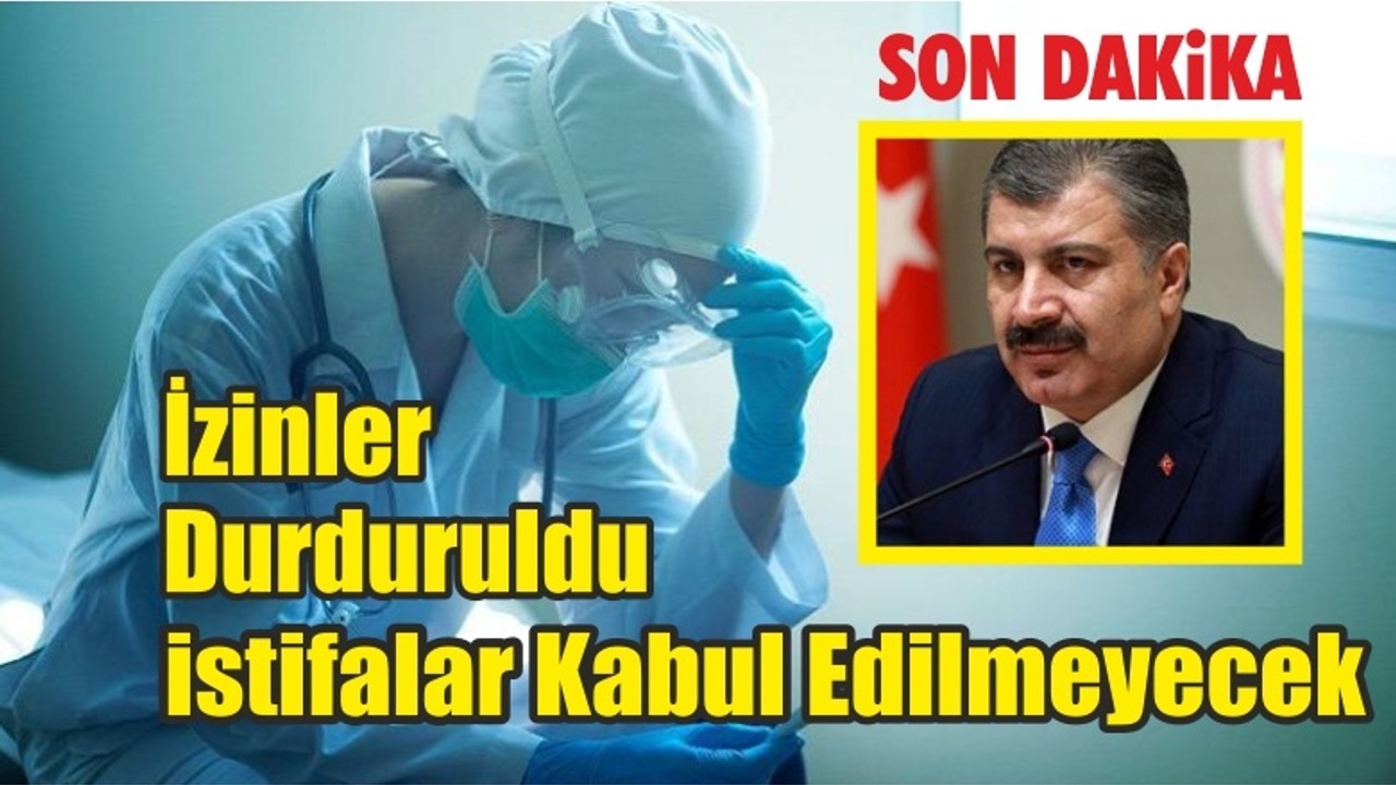Bakan Koca : İstifalar Kabul Edilmeyecek
