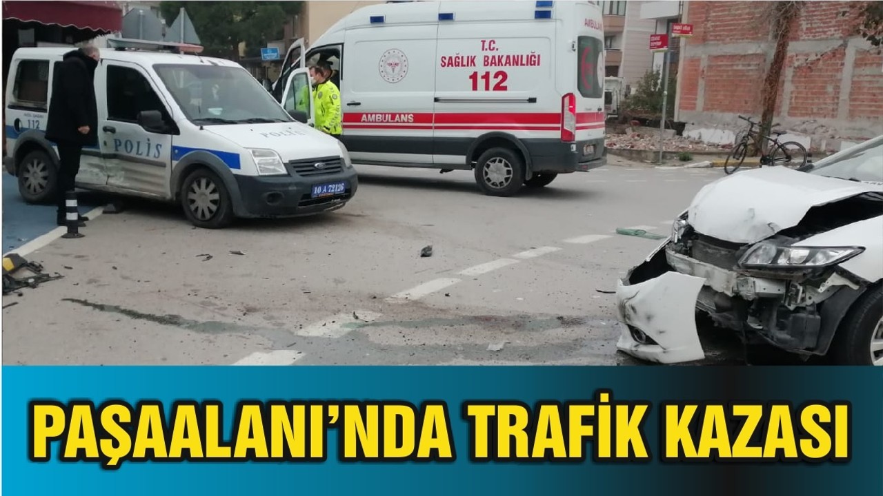 Paşaalanı’nda Trafik Kazası Ucuz Atlatıldı