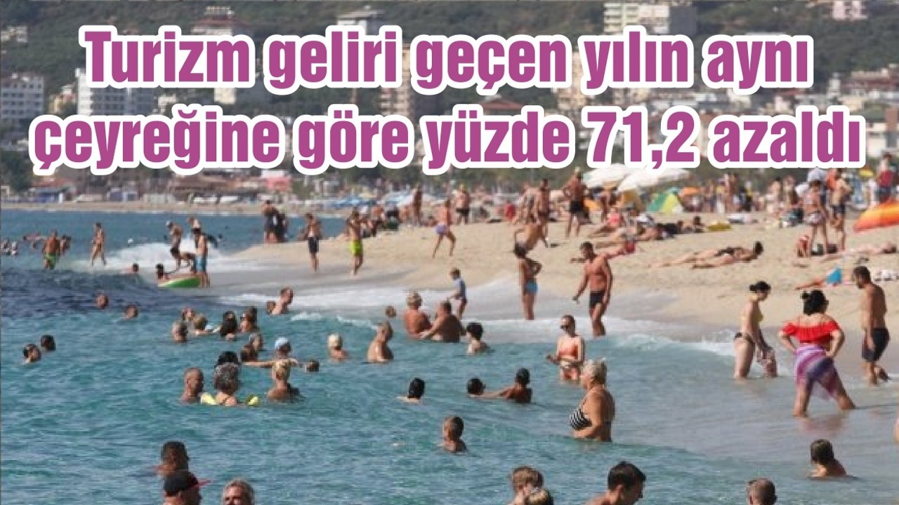 Turizm Gelirinde % 71,2 Azalma Yaşandı