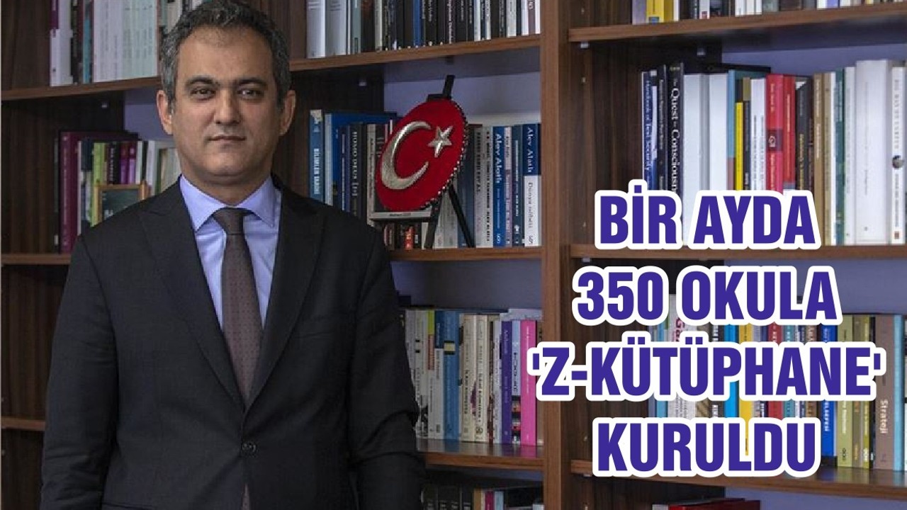 BİR AYDA 350 OKULA 'Z-KÜTÜPHANE' KURULDU