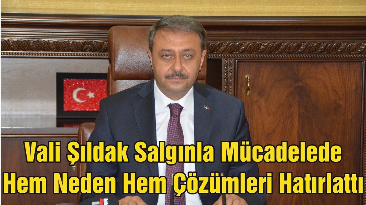 Vali Şıldak Salgınla Mücadelede Hem Neden Hem Çözümleri Hatırlattı
