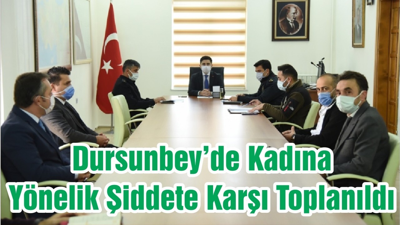 Dursunbey’de Kadına Yönelik Şiddete Karşı Toplanıldı