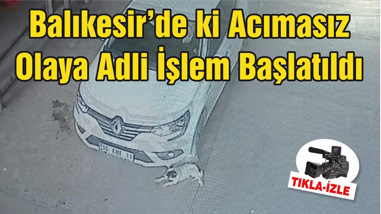 Balıkesir’de ki Acımasız Olaya Adli İşlem Başlatıldı