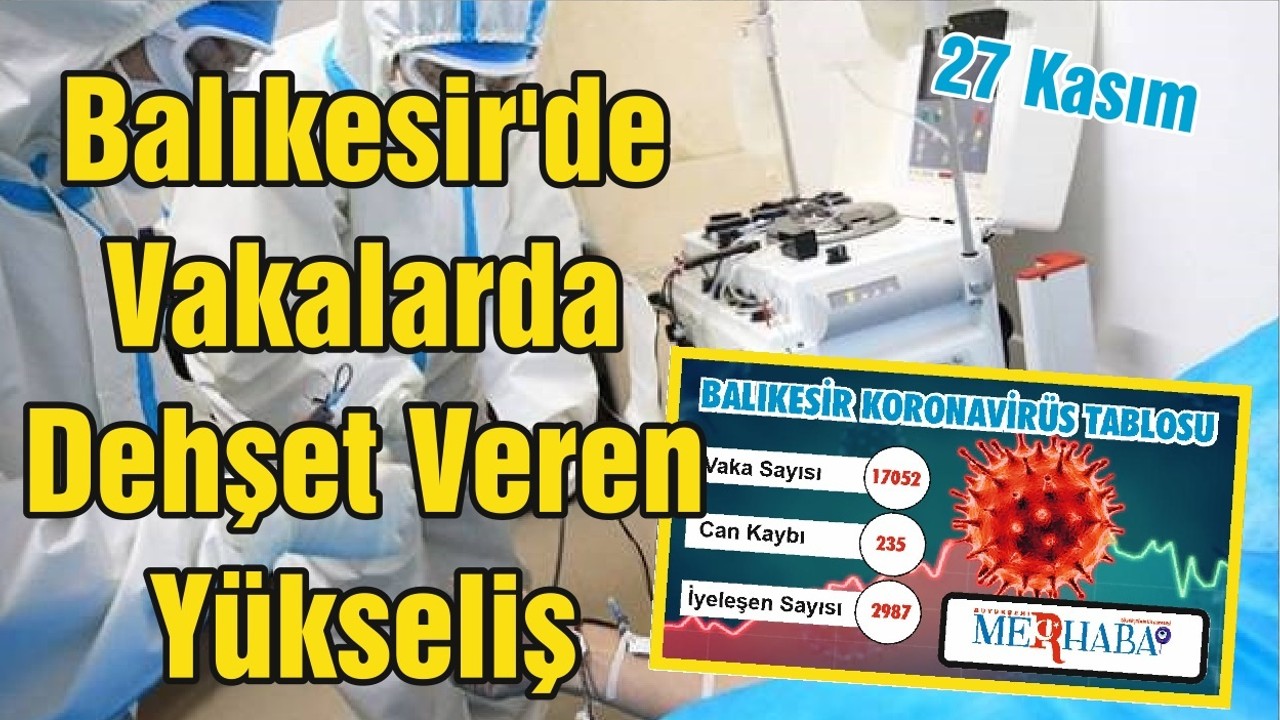 Balıkesir'de Vakalarda Dehşet Veren Yükseliş