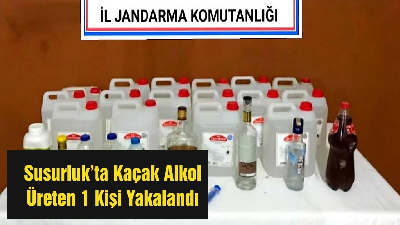 Susurluk’ta Kaçak Alkol Üreten 1 Kişi Yakalandı