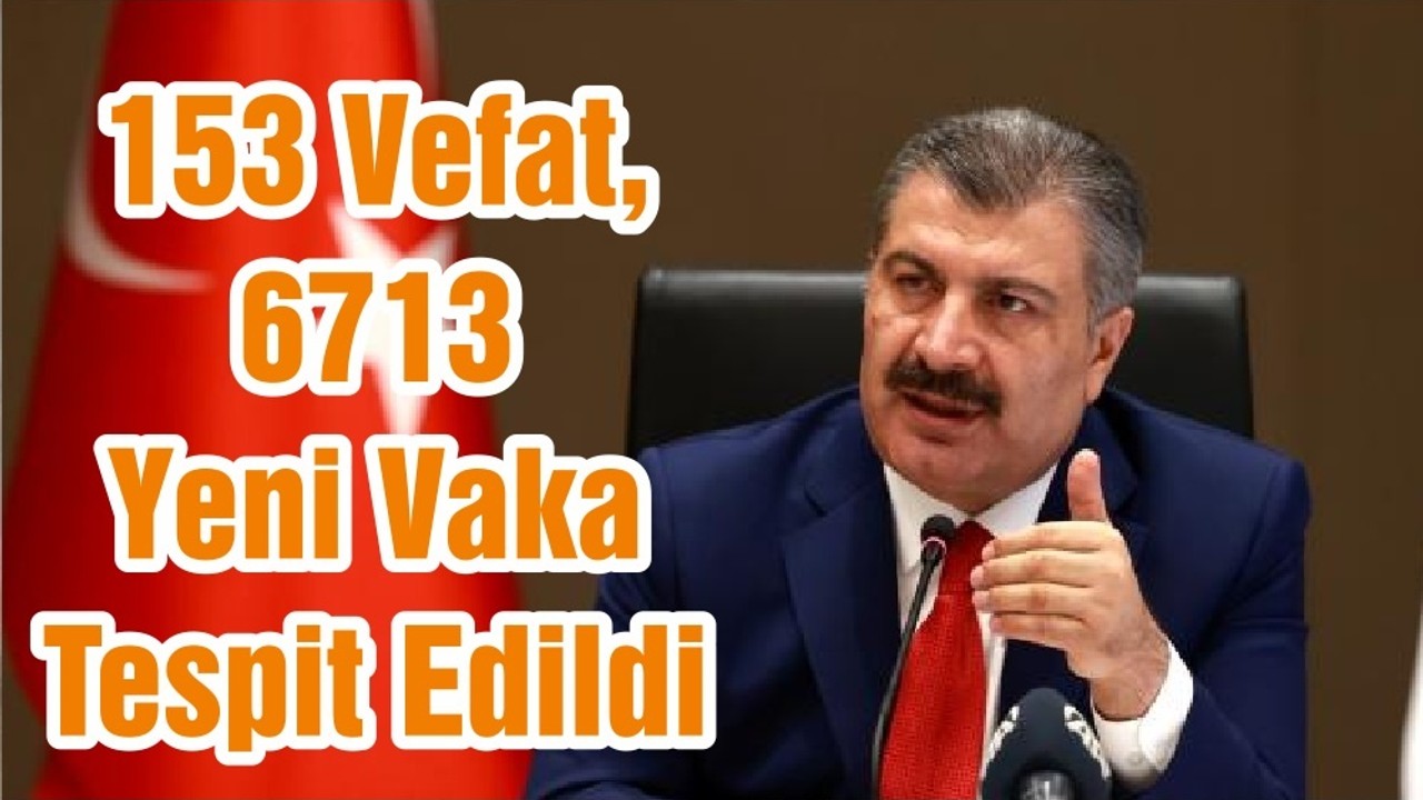 153 Vefat, 6713 Yeni Vaka Tespit Edildi