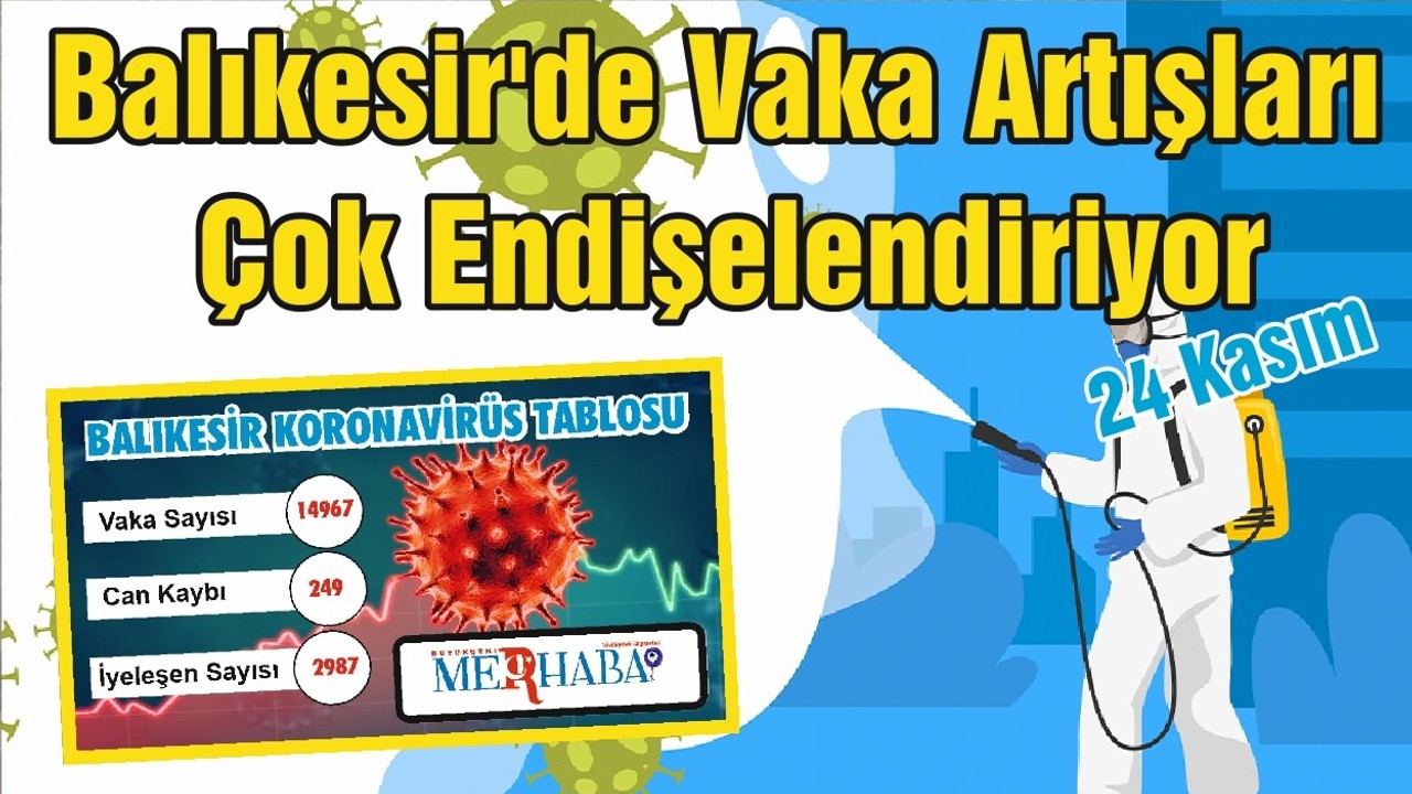 Balıkesir'de Vaka Artışları Çok Endişelendiriyor