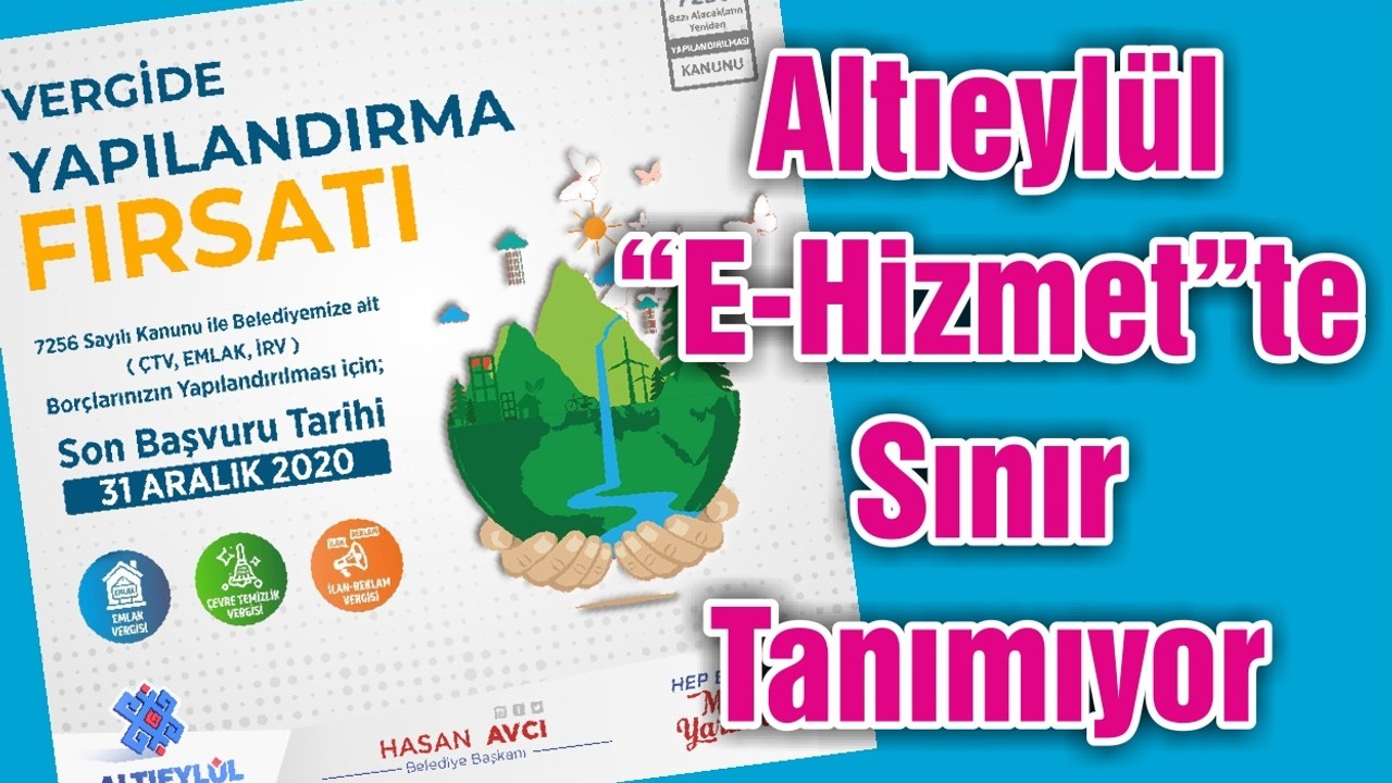 Altıeylül “E-Hizmet”te Sınır Tanımıyor