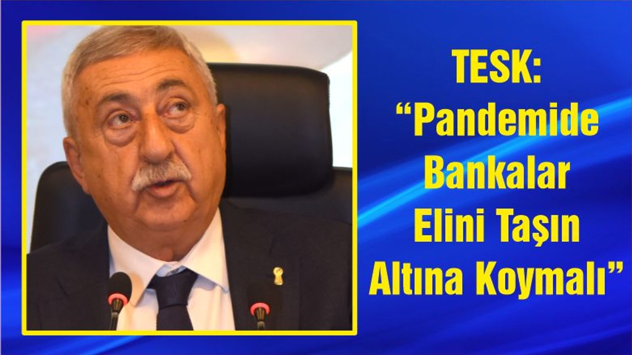 TESK: “Pandemide Bankalar Elini Taşın Altına Koymalı”