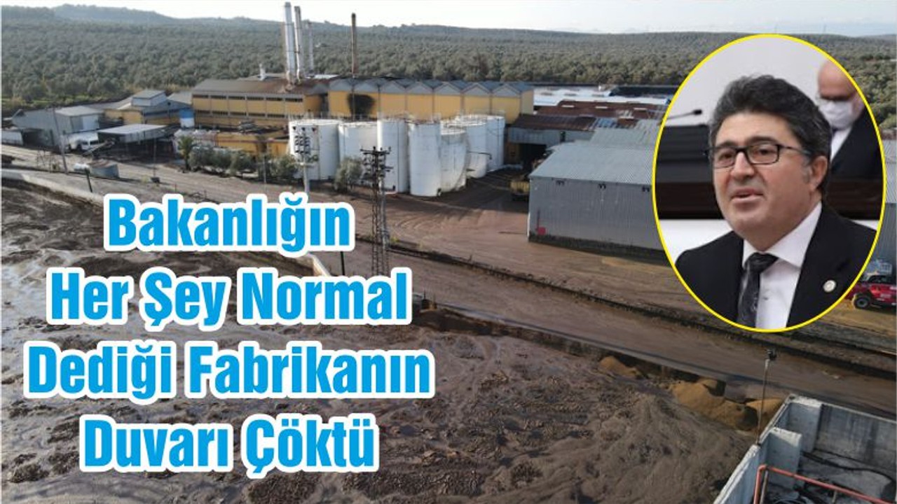 Bakanlığın Her Şey Normal Dediği Fabrikanın Duvarı Çöktü