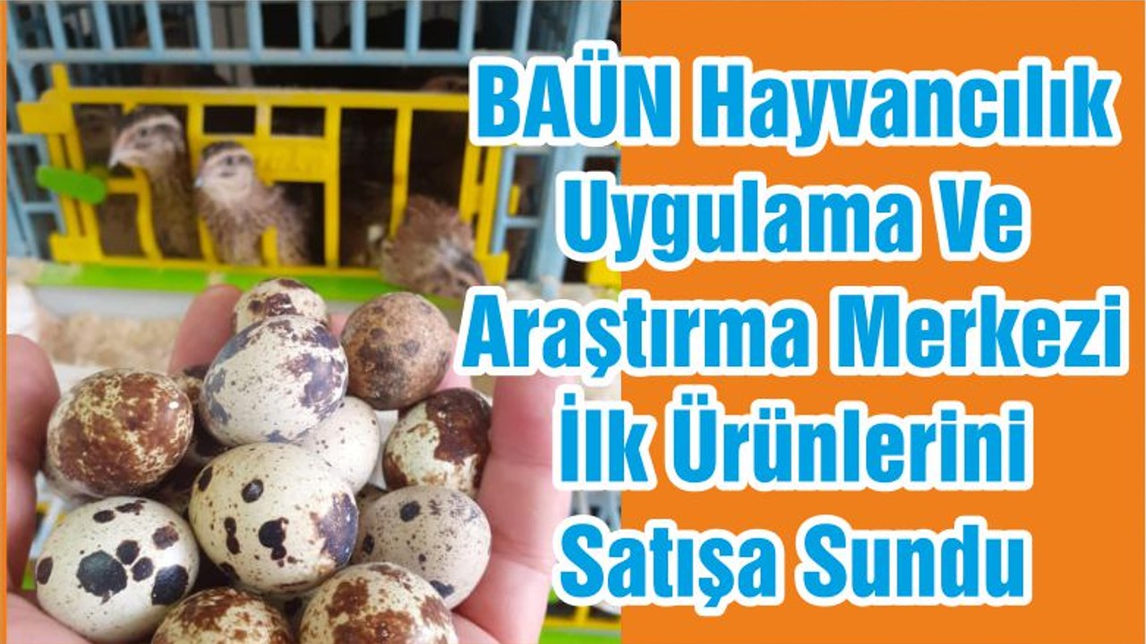 BAÜN Hayvancılık Uygulama Ve Araştırma Merkezi İlk Ürünlerini Satışa Sundu