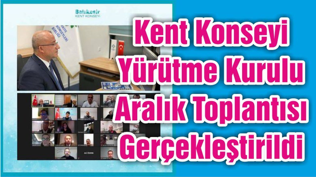 Kent Konseyi Aralık Toplantısı Gerçekleştirildi