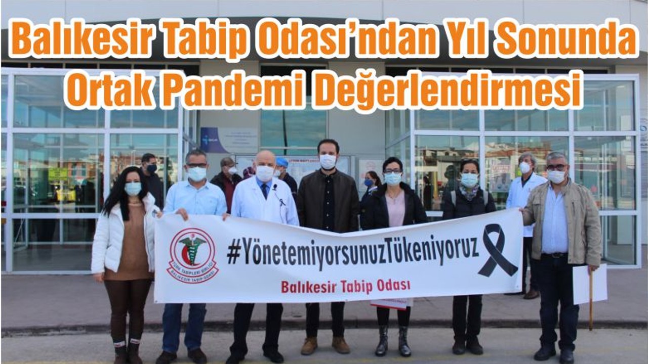 Balıkesir Tabip Odası’ndan Yıl Sonunda Ortak Pandemi Değerlendirmesi