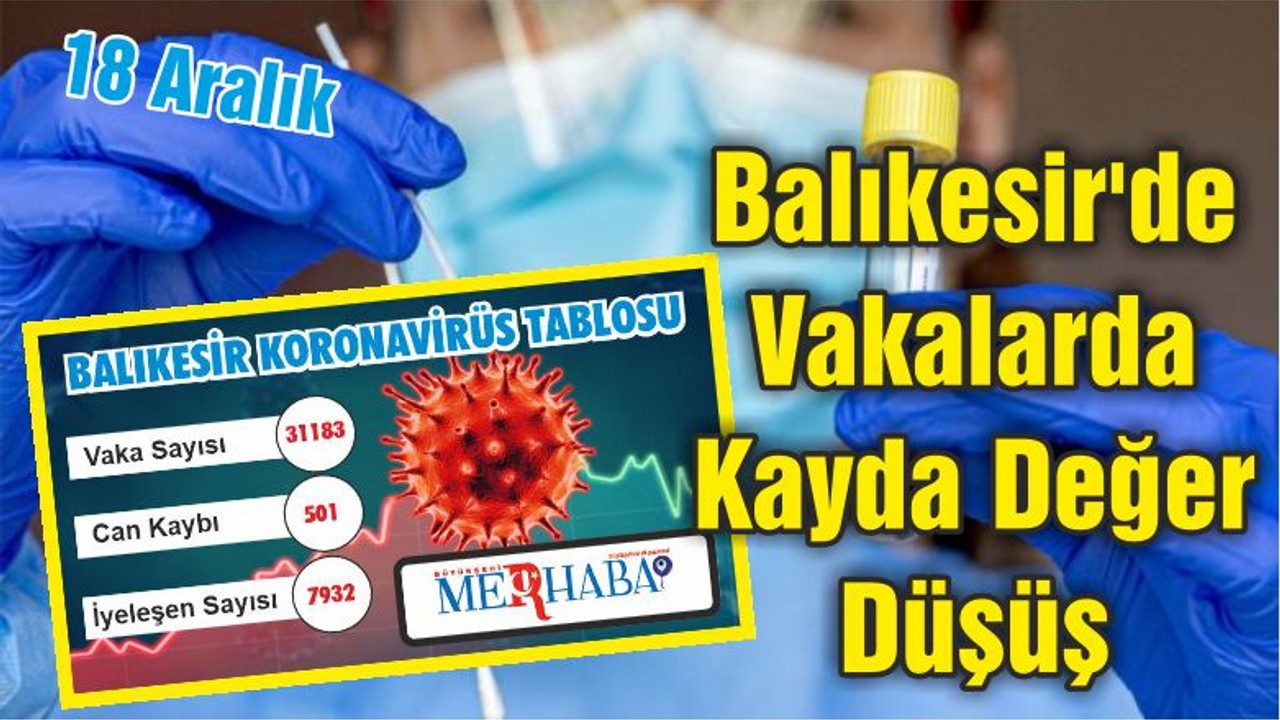 Balıkesir'de Vakalarda Kayda Değer Düşüş