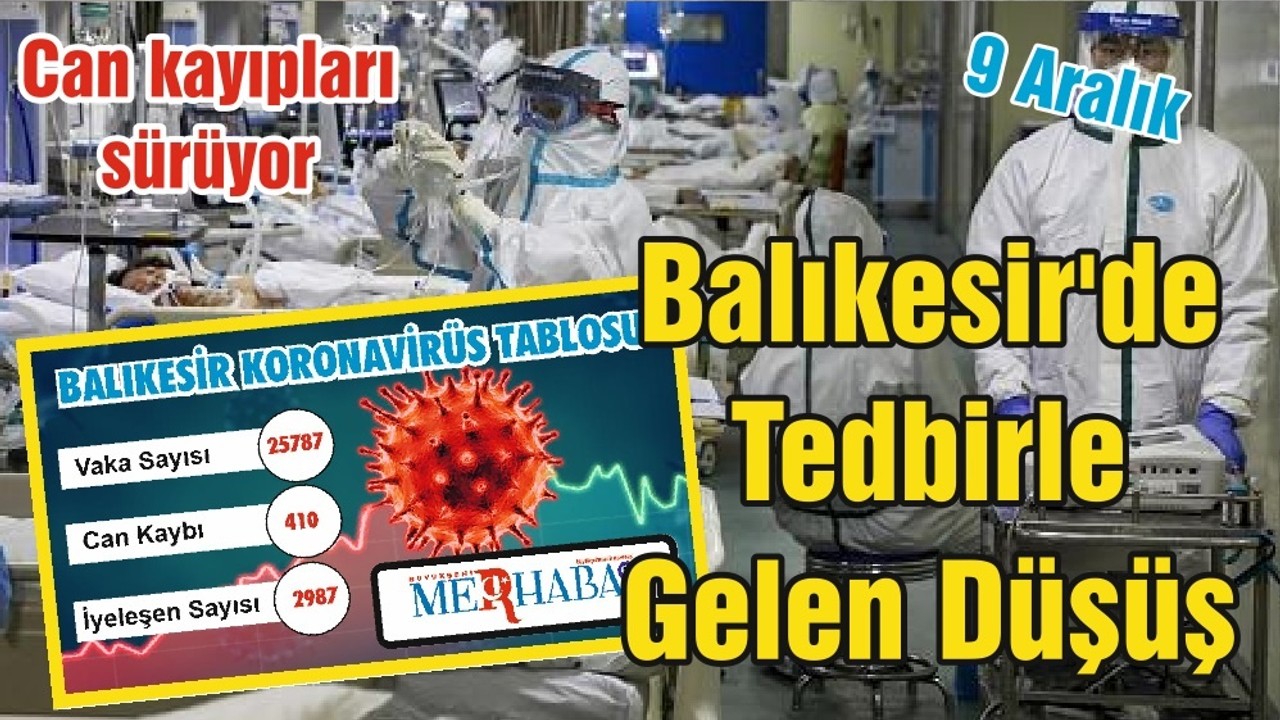 Balıkesir'de Tedbirle Gelen Düşüş