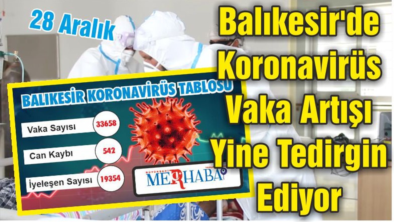 Balıkesir'de Koronavirüs Vaka Artışı Yine Tedirgin Ediyor