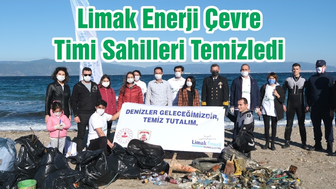 Limak Enerji Çevre Timi Sahilleri Temizledi