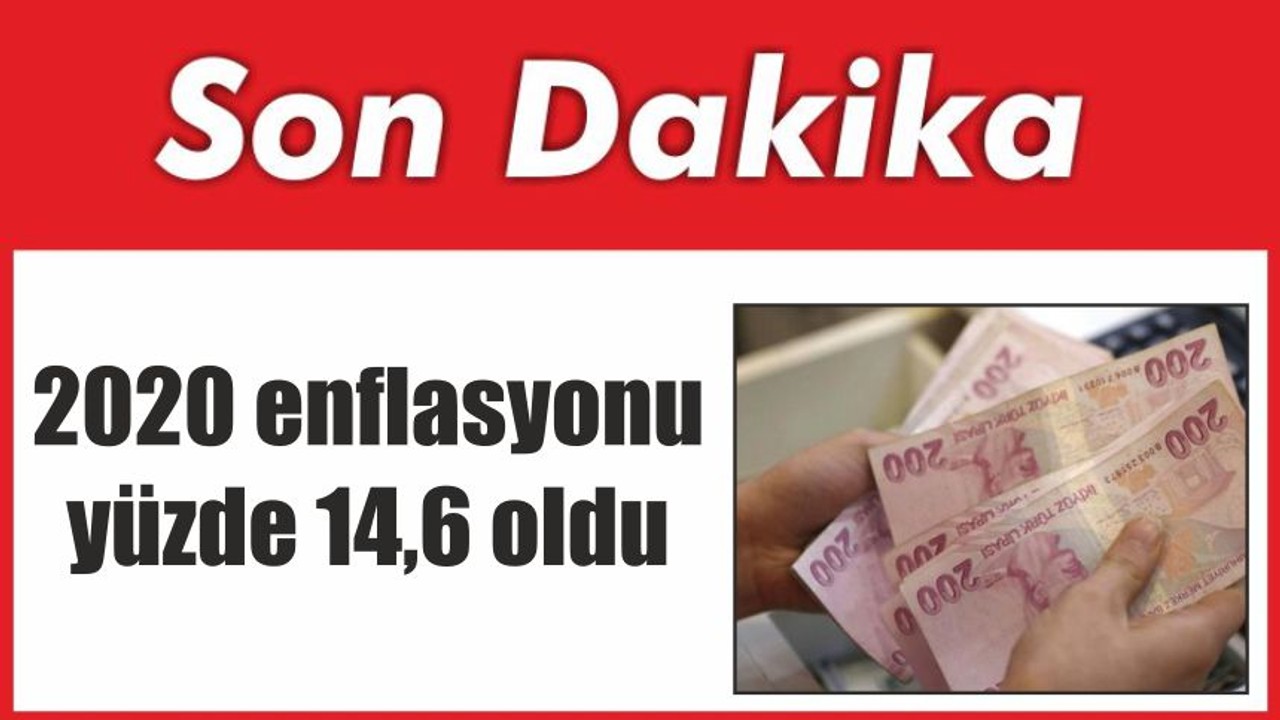 2020 enflasyonu yüzde 14,6 oldu