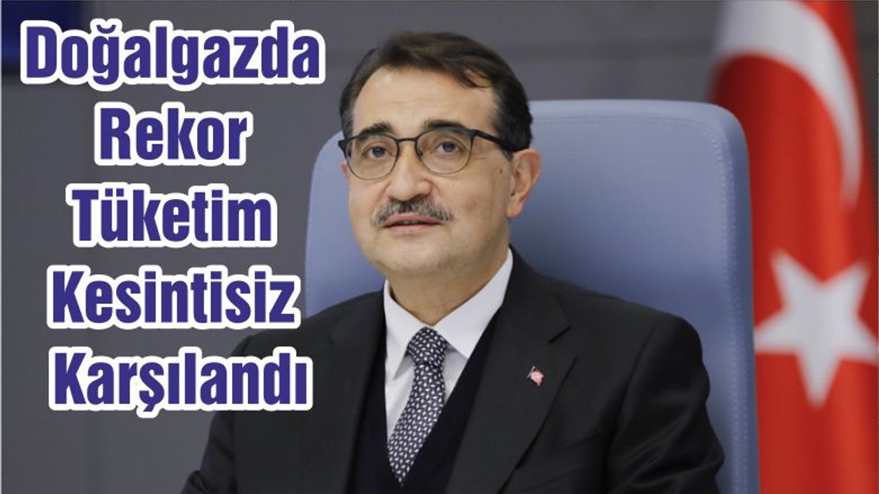 Doğalgazda Rekor Tüketim Kesintisiz Karşılandı