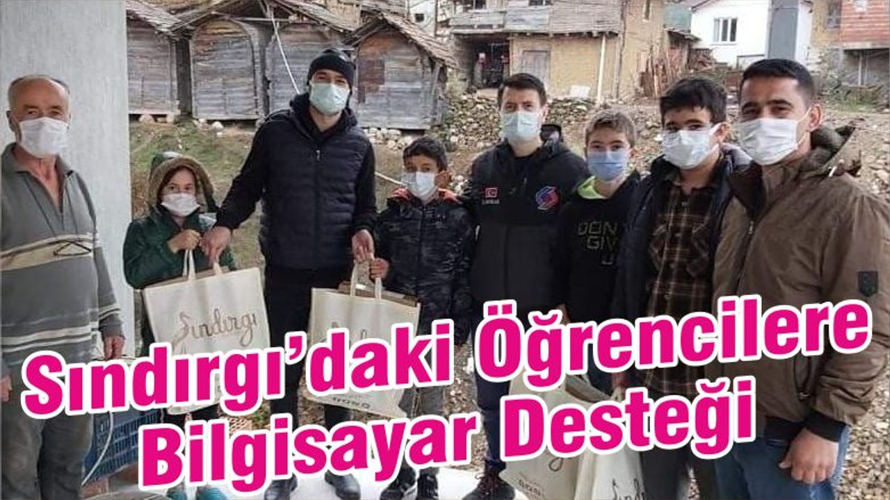 Sındırgı Kırsalındaki Öğrencilere Bilgisayar Desteği