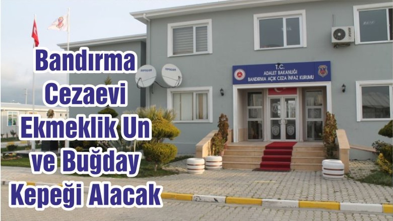 Bandırma Cezaevi Ekmeklik Un ve Buğday Kepeği Alacak