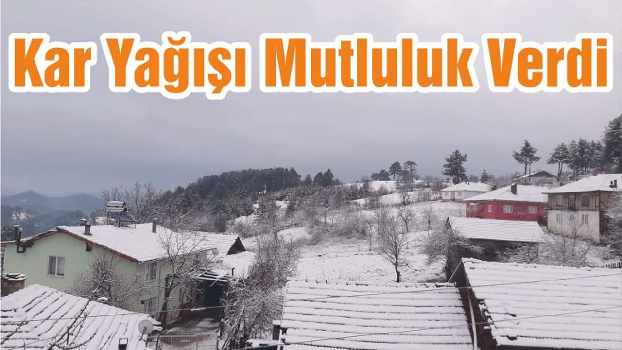 Kar Yağışı Mutluluk Verdi