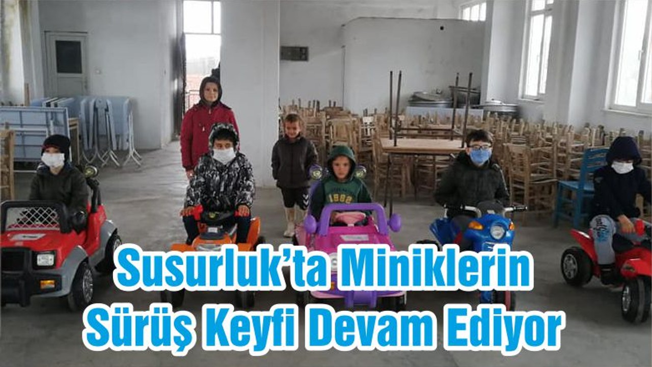 Susurluk’ta Miniklerin Sürüş Keyfi Devam Ediyor